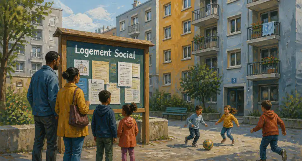 qu est ce qu un logement social famille immeuble