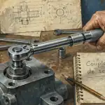 serrage vis sur établi avec clé dynamométrique