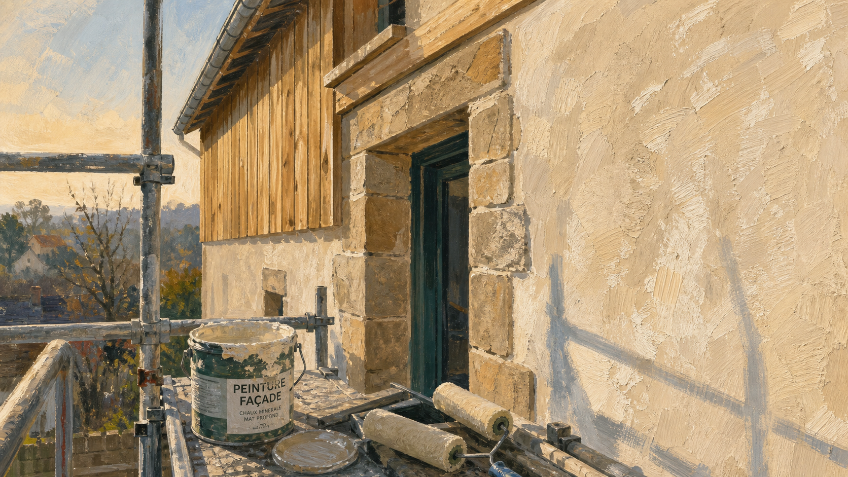 Solutions rénover ou embellir façade : peinture et enduit sur façade de maison