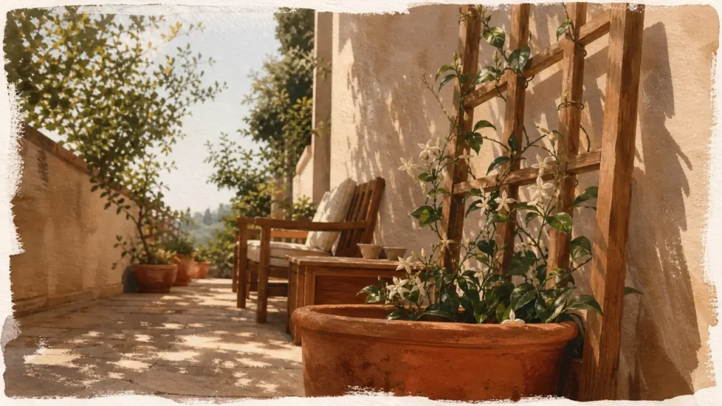 Habiller un mur extérieur sans perdre de place au sol : plantes grimpantes, couleur et relief
