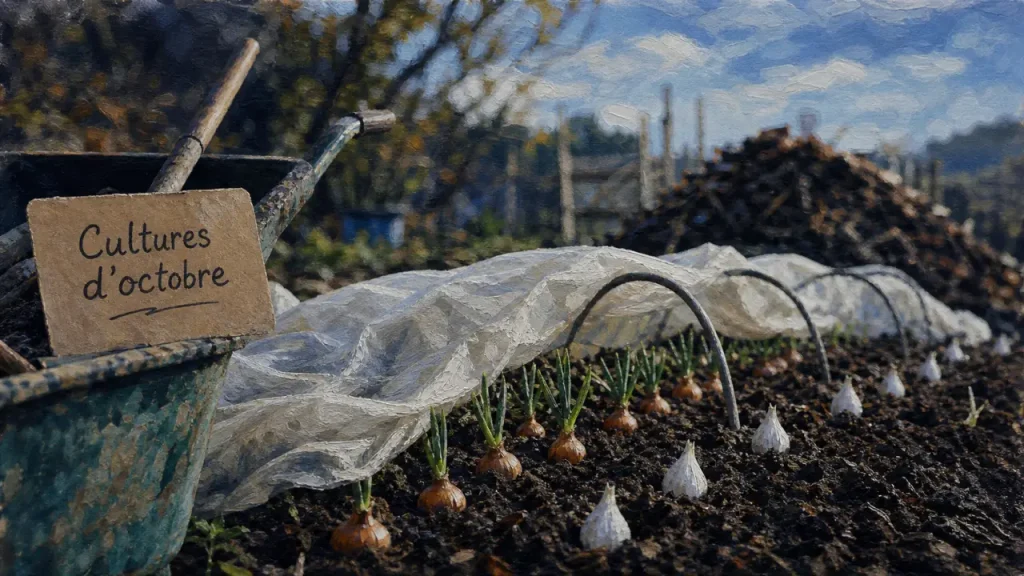 Que planter, semer et protéger en octobre au potager