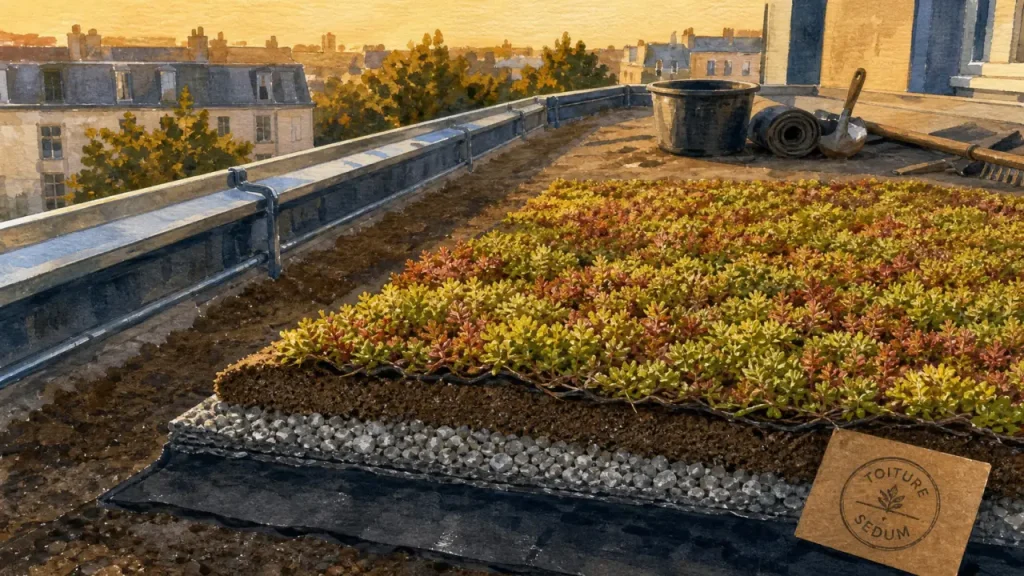 Toiture végétalisée : pourquoi le sedum est-il le choix numéro un ?