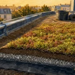 Toiture végétalisée sedum : tapis de sedum sur toit-terrasse