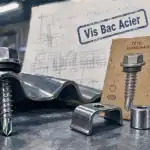 Vis pour tole sur bac acier avec rondelle d’étanchéité