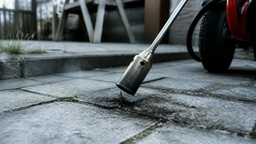 Brûleur pour mauvaises herbes : gaz ou électrique selon la surface à traiter