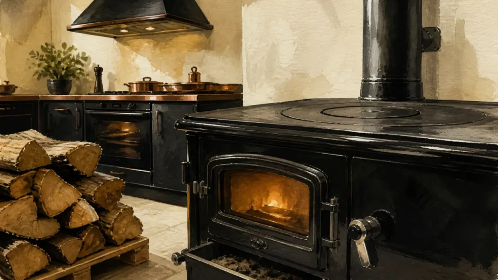 Cuisinière à bois : 6 à 8 kW, bouilleur ou fonte, le bon choix selon votre surface