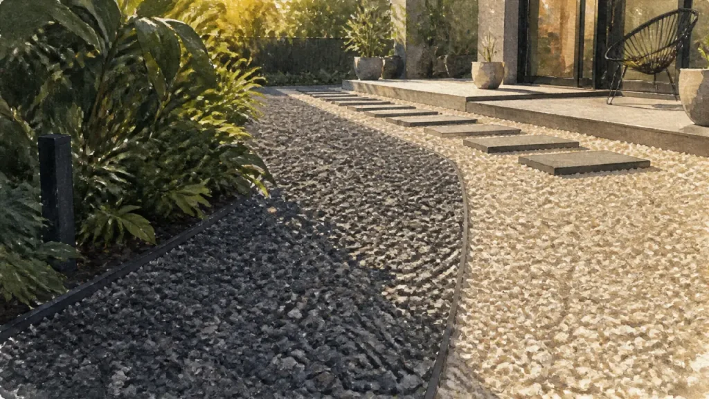 Allées, massifs, terrasses : quel gravier décoratif choisir sans se tromper ?