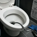 Furet pour wc en acier flexible pour déboucher la cuvette