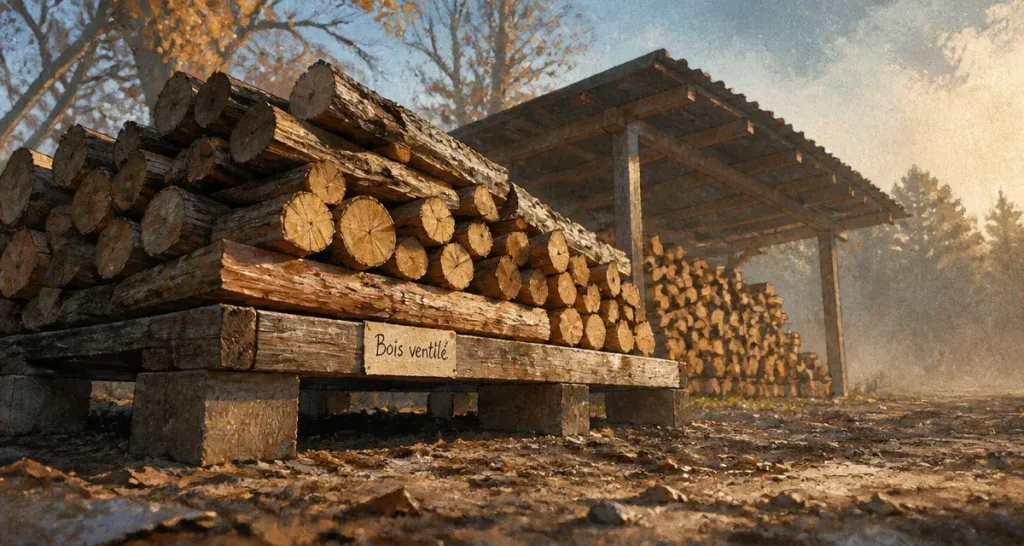 Bois sec, air libre, sol isolé : les règles d’un rangement du bois qui fonctionne