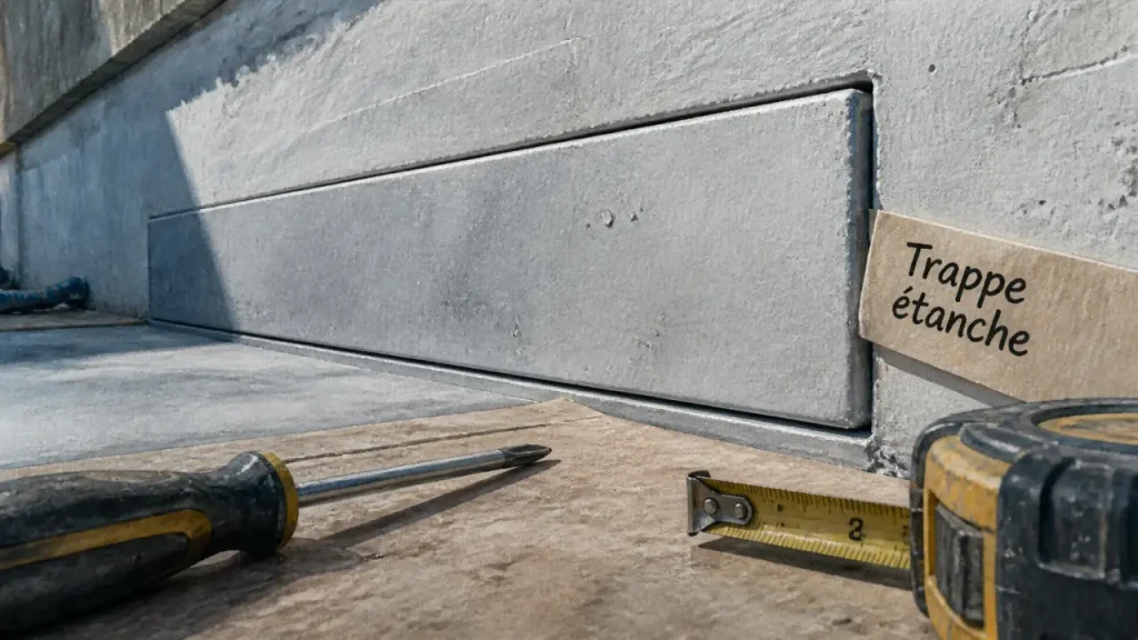 Trappe d’accès vide sanitaire : étanchéité, pose et sur mesure pour un accès fiable sous la maison