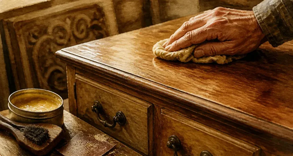 Cirer un meuble en bois : les couches fines qui font toute la différence