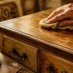 Cire un meuble en bois : application en couches fines sur bois patiné