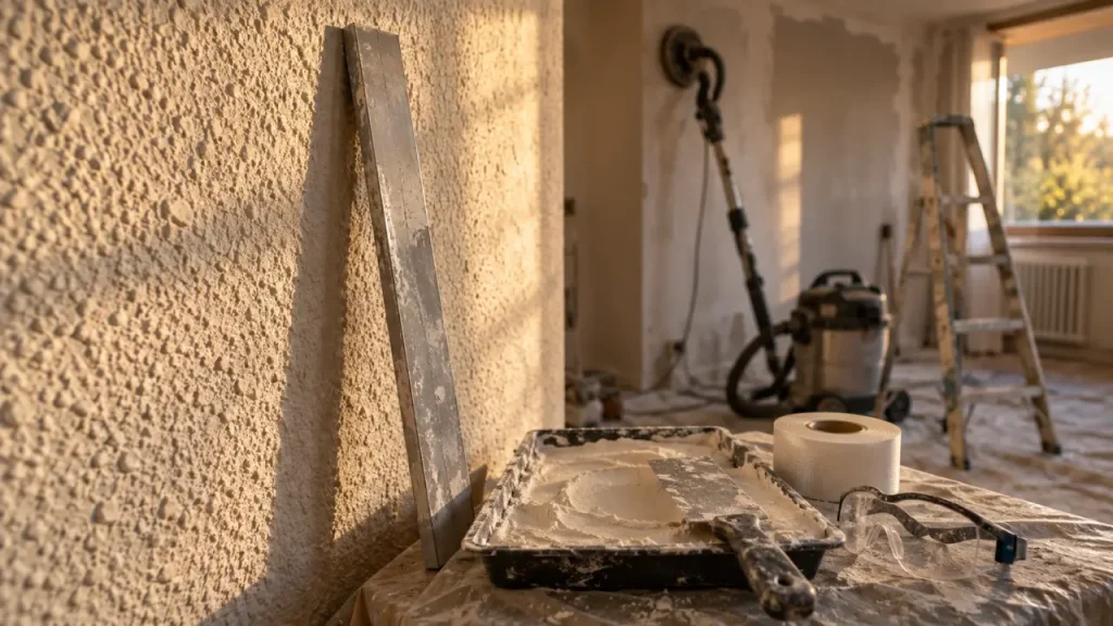 Habiller un mur en crépi intérieur : lissage, doublage ou revêtement décoratif