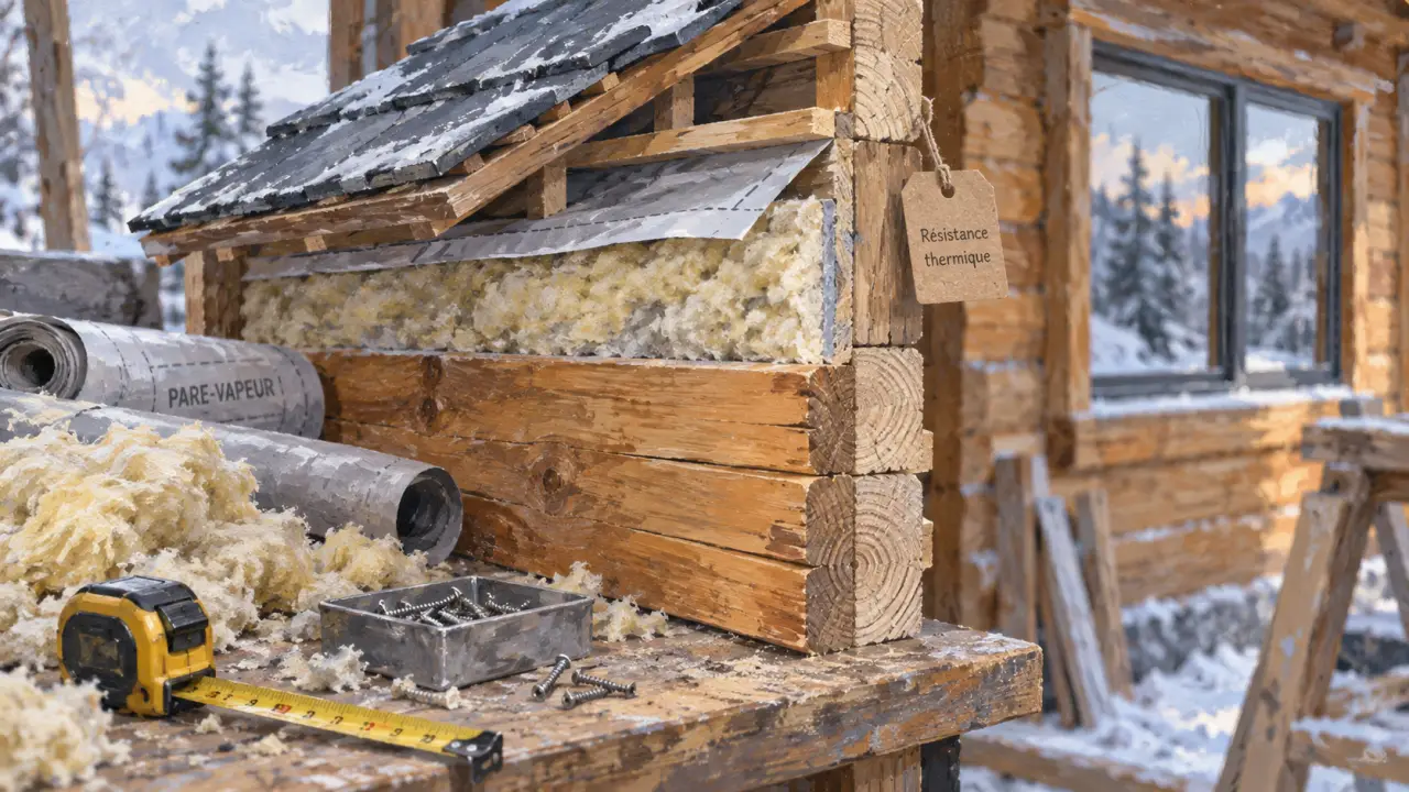 Isoler un chalet bois : toiture et plancher