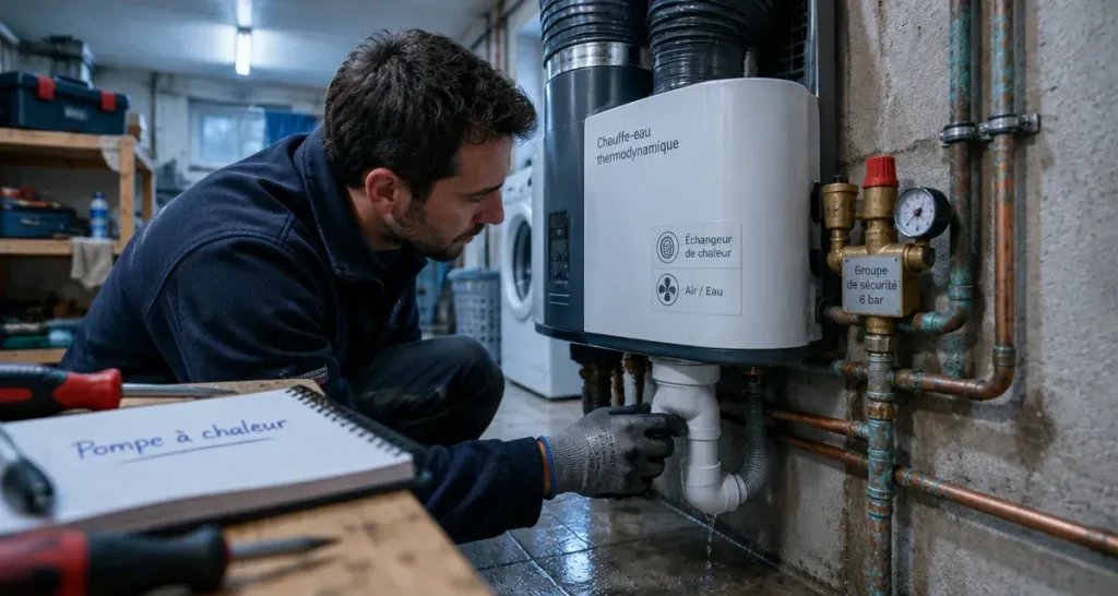Chauffe-eau pompe à chaleur : les erreurs d’emplacement qui augmentent la facture